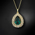 Комплект "Jasmīns (Emerald)" с кристаллами Swarovski™
